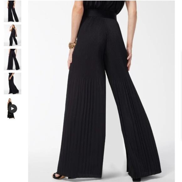 Chico's Black Label Release Pleat Flare Pant Color: Black Size: S - Picture 5 of 6